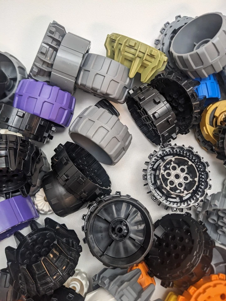 LEGO Lote a Granel Ruedas de Plástico Duro TECHNIC Robótico NXT Coche Vehículo Ciudad Espacio Foto 4 de 4