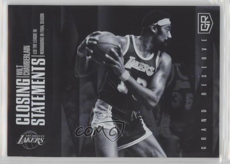 2016-17 Panini Grand Reserve Closing Statements Wilt Chamberlain #CS-WC HOF m6w