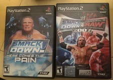 PS2 WWE SmackDown Here Comes the Pain / Smack Down PlayStation 2 PS2 / CIB /