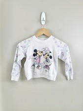 Vintage Disney Kids 1980s Mickey Minnie Mouse Heart Arrows Sweater Sz 6