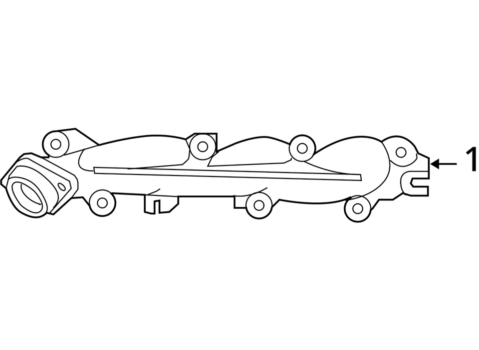 2005-2008 DODGE CHRYSLER DURANGO ASPEN ВЫПУСКНОЙ КОЛЛЕКТОР 53032437AD - НОВЫЙ OEM - Изображение 3 из 3