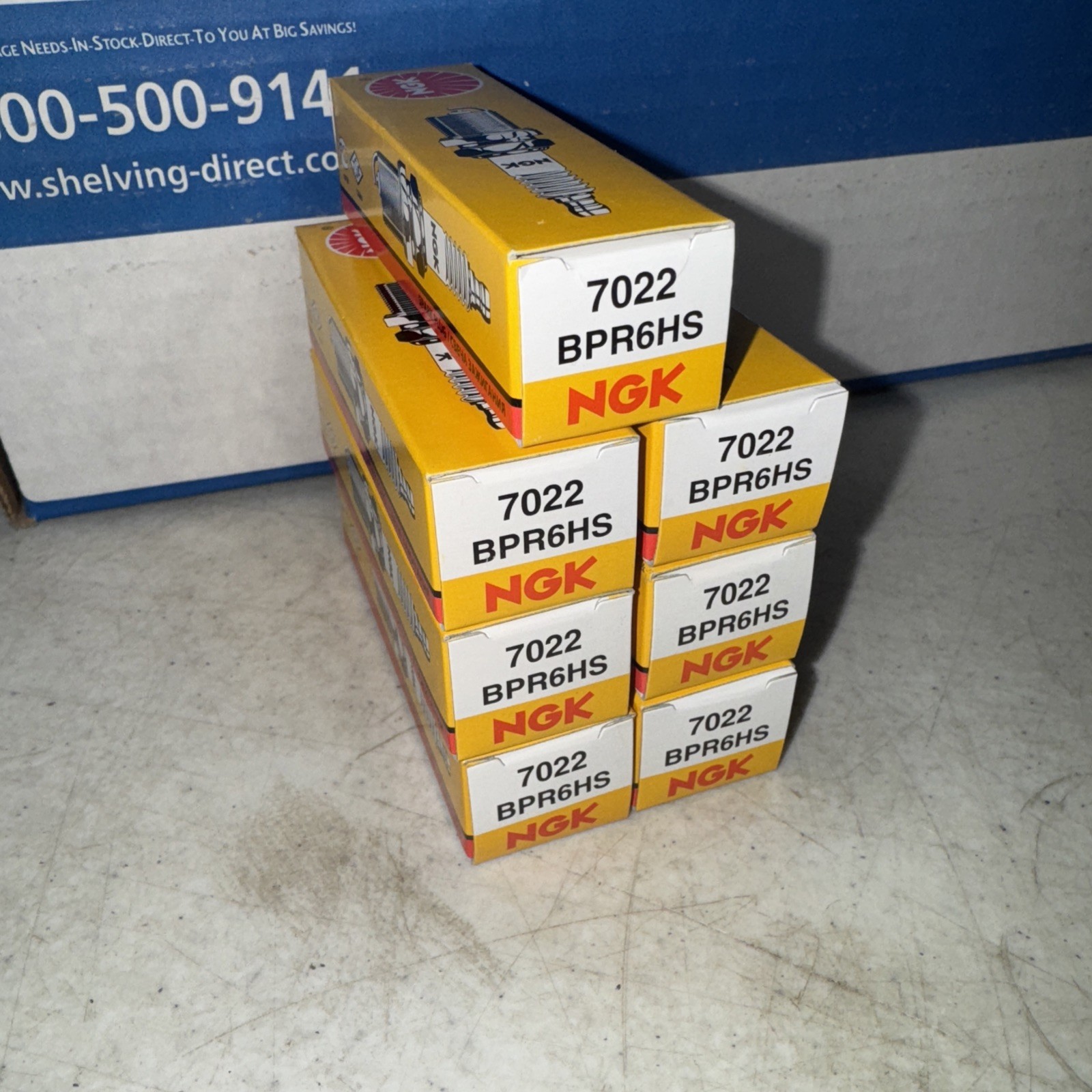 Genuine NGK 7022 Nickel Spark Plugs Standard BPR6HS 7 Pack