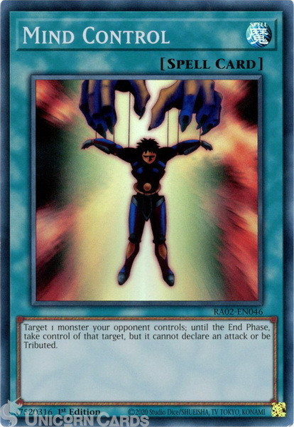 RA02-EN046 Mind Control : Super Rare 1st Edition YuGiOh Card