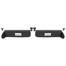 2pcs Sunvisors Replacement Sun Visor Set Wmirror Fit 1997-2002 Jeep Wrangler Tj