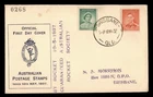 DR WHO 1937 AUSTRALIA SPACE ROCKET MAIL EZ #11C1 FDC KGVI CORONATION w7920