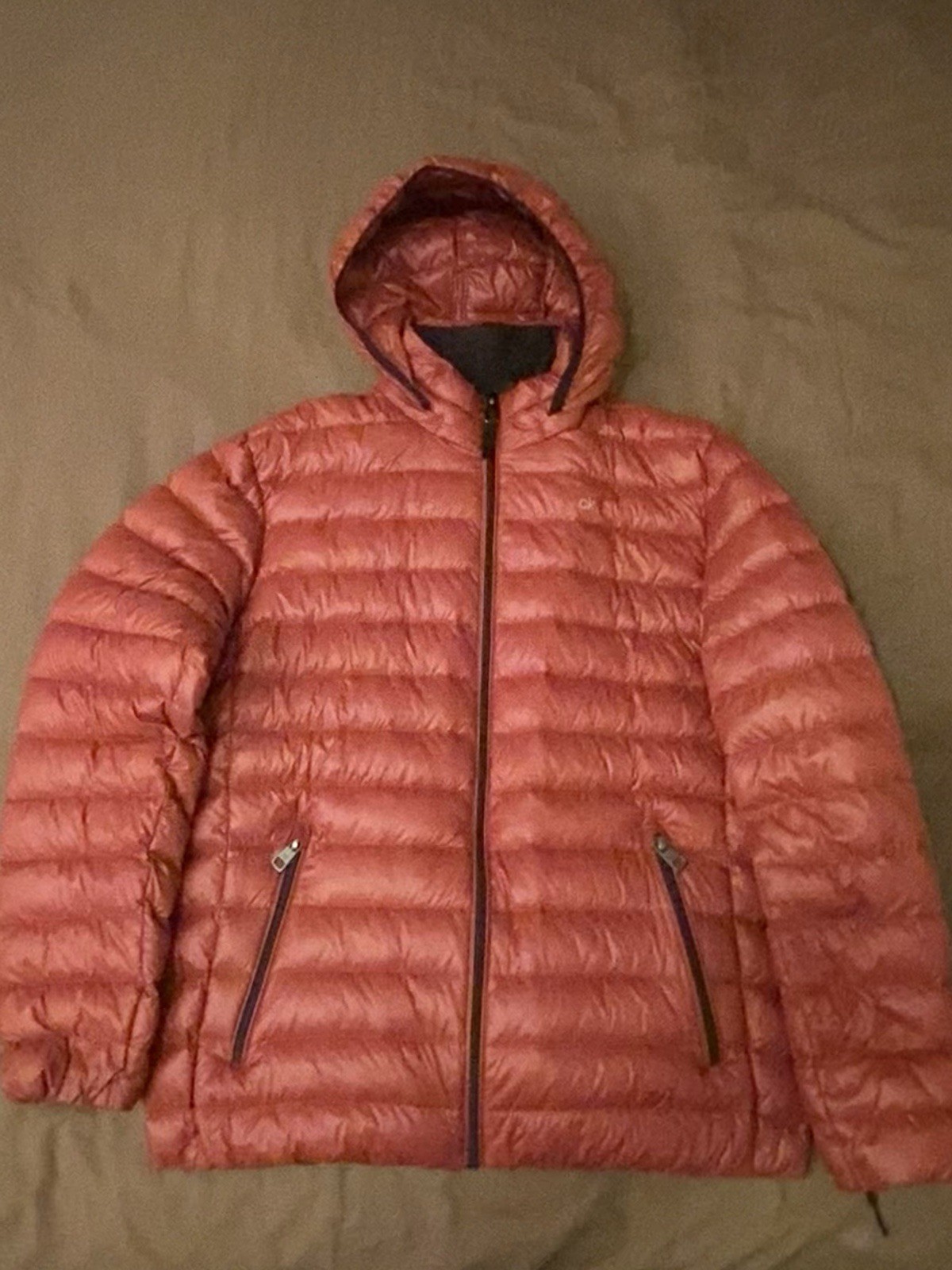 Calvin Klein Red Packable Down Puffer Jacket Men'… - image 1