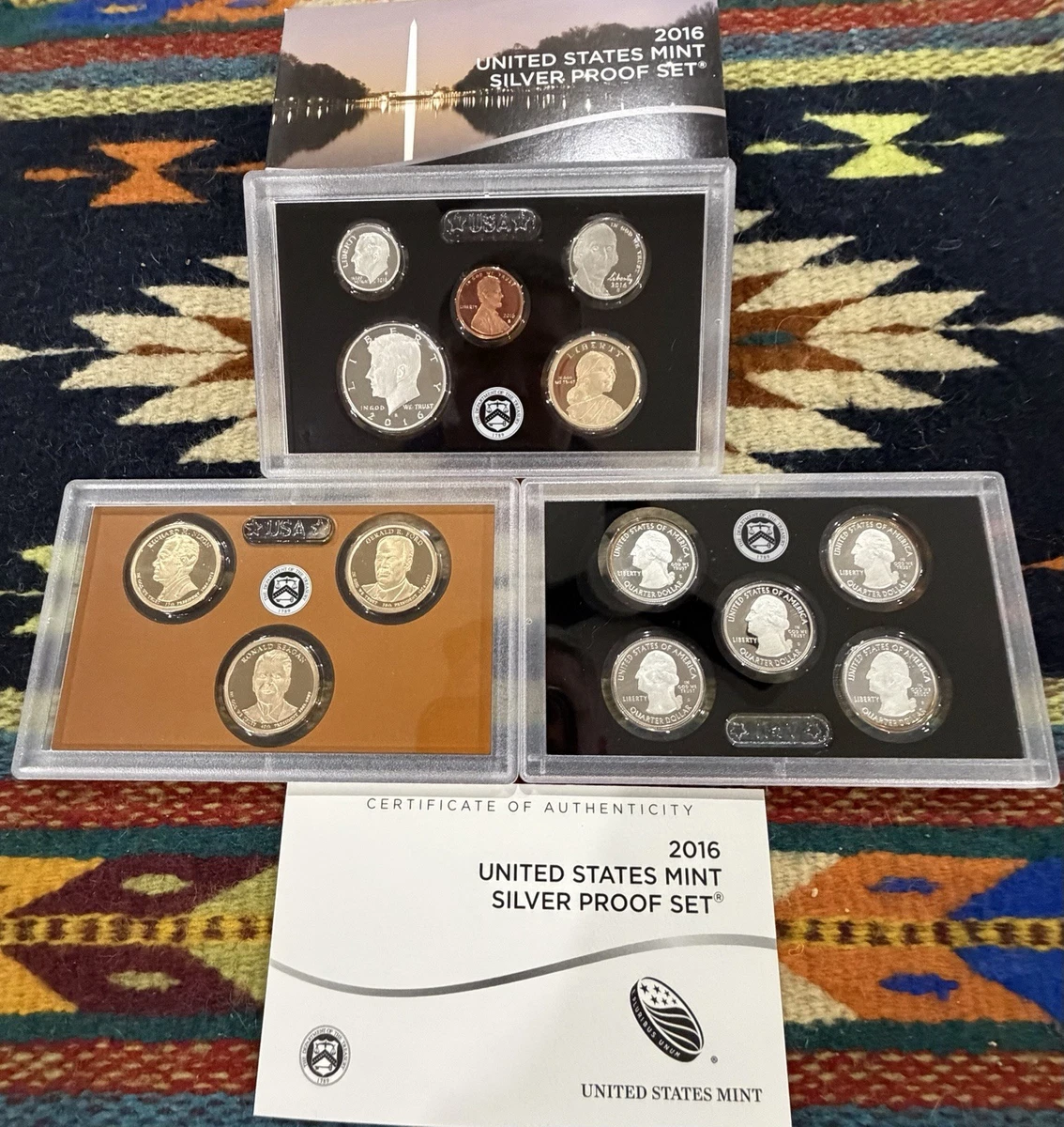 【希少美品】US MINT大統領記念メダル 全45種＋冊子・元箱付 2016 U.S. Mint Silver Coin Proof Sets for sale | eBay