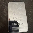 5 oz  .999 Fine Silver Bar - Sunshine Mint -