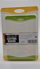 Thirteen Chefs No Slip Cutting Board Set 2-Pack BPA Free Plastic Dishwasher Safe