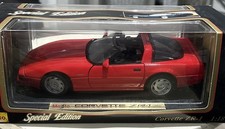 Modellino auto pressofuso MAISTO Corvette ZR 1 1992 scala 1:18 - con scatola, mai esposto 