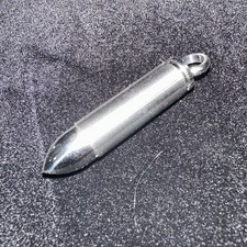 Bullet Urn Necklace Pendant for Ashes Stainless Steel Cremation Jewelry Memorial