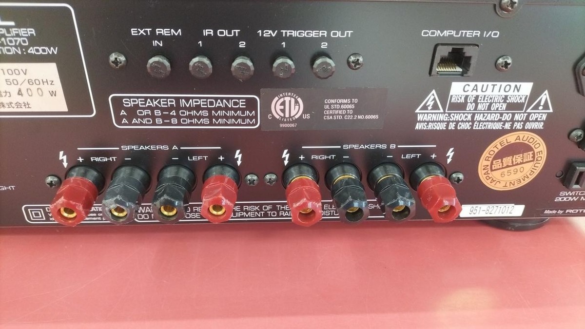 ROTEL RA-1070 Integrated Stereo Amplifier 100W+100W w/ Phono