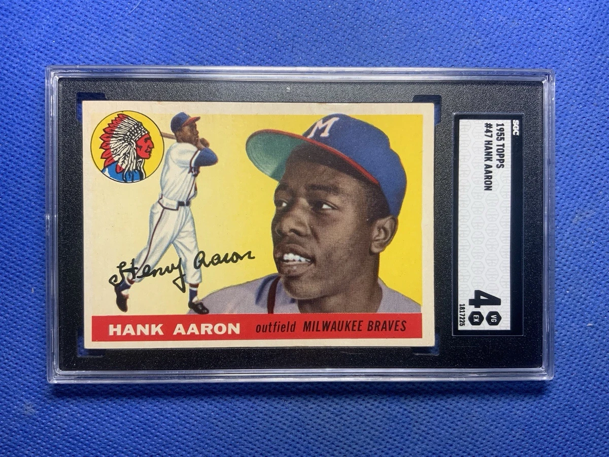 Hank Aaron 1955 Season Baseball Sports Trading Cards & Accessories