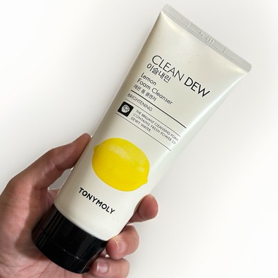 TONYMOLY Clean Dew Foam Cleanser 180ml Lemon Brightening Exp 07/2026