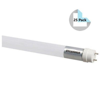 Sylvania 40969 (25 pack) ECO LED T8 Ballast-Free LED Tubes - 3500K, 18W, 4ft