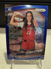 Sonia Citron 2025 Panini WNBA Prizm Blue Velocity Variation RC #148 Mystics