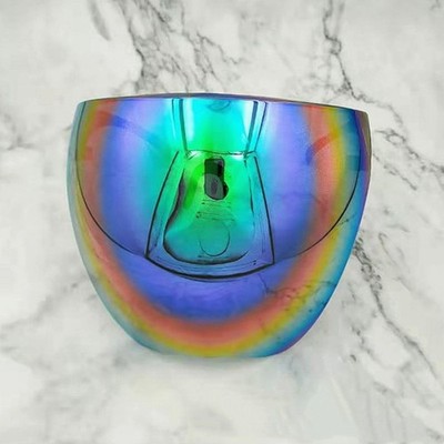 Fashion Mirrored Reflective ABS Plastic Full Face Mask Shield Goggle Green Plate