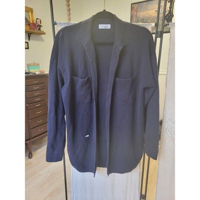 Rent The Runway Damen Größe M Naadam Dunkel Marineblau Knöpfe Strickjacke