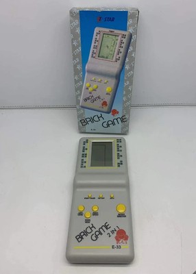 Vintage Brick Game Handheld 2 in 1 Game Console E-33 E-Star WORKS UNUSED