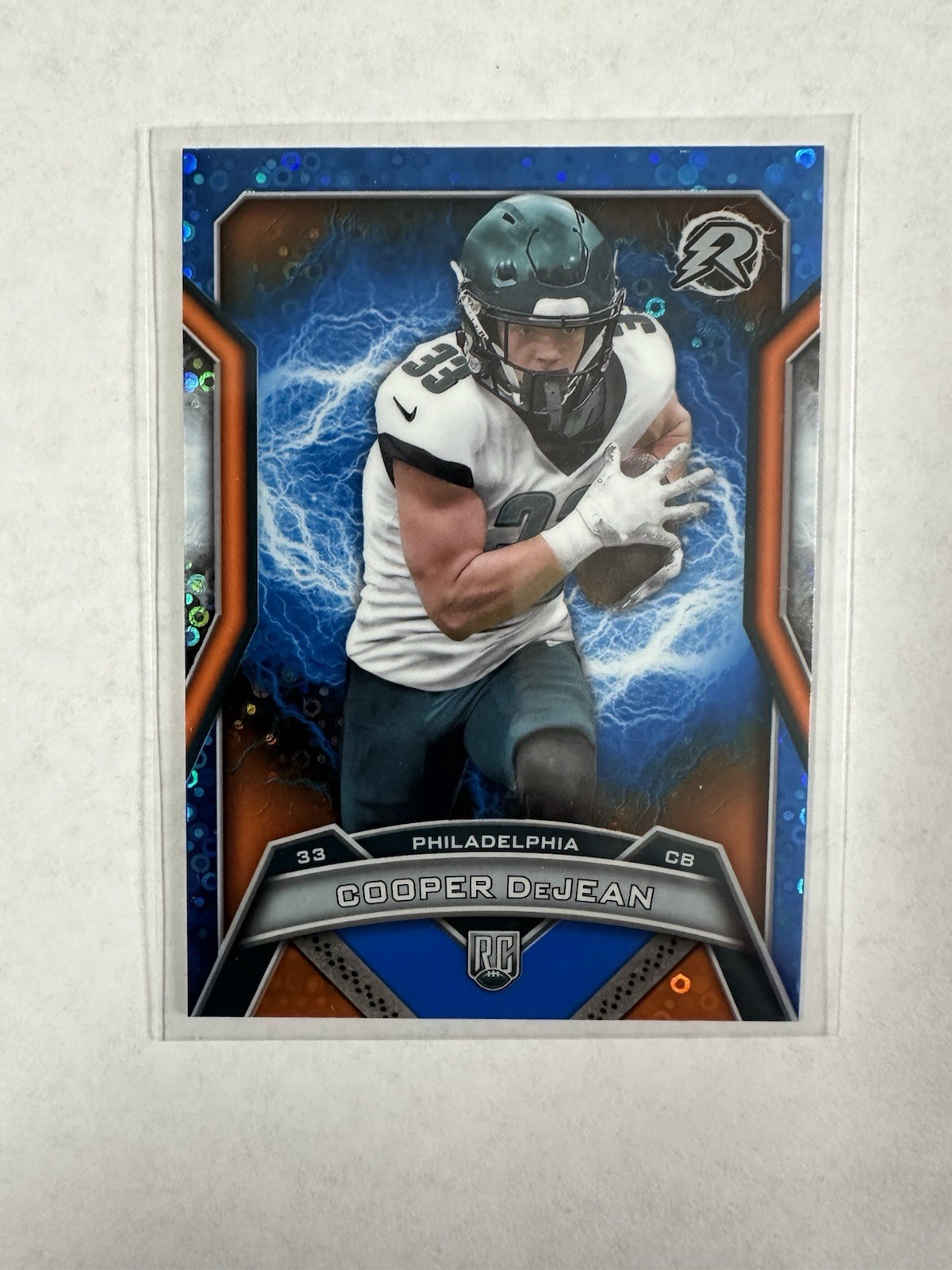 2024 Topps Resurgence - Rookies Cooper DeJean #179 Blue & Orange Spark Refractor