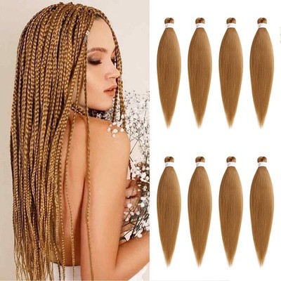 8 Packs 16 Zoll EZ Tressage Haarverlängerung, vorgedehnt für Box Braids, glat...