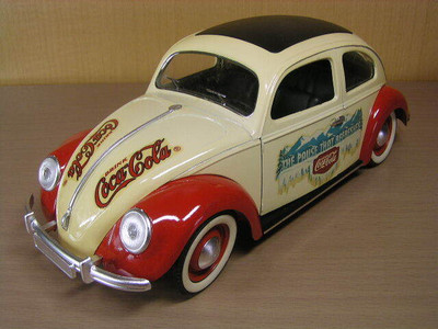 Solido Vw Coccinelle Ef.9511 Coca-Cola 1/17 Diecast Made In Solido Vw Coccinelle Ef.9511 Coca-Cola 1/17 Diecast Made In