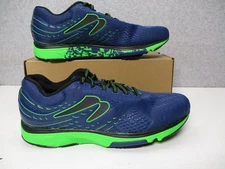 Newton Kismet 9 Mens Sz 10 Running Shoes Blue Lime Green