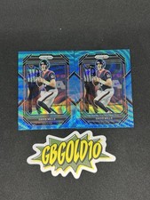 (2) 2022 Prizm Football Davis Mills Blue Wave Prizm /199