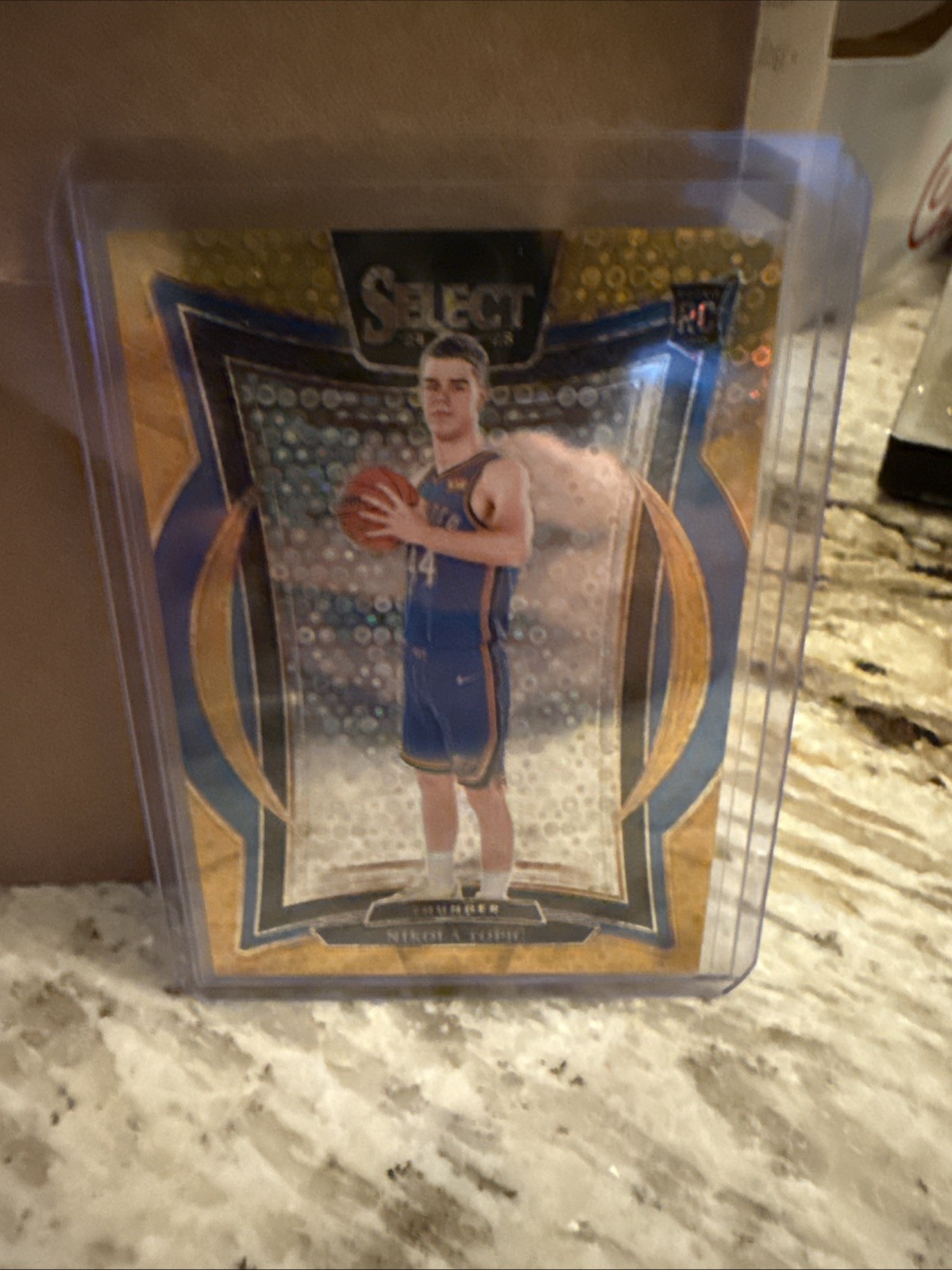 2024-25 Panini Select Concourse Nikola Topic  Gold Disco Prizm /10 (RC)