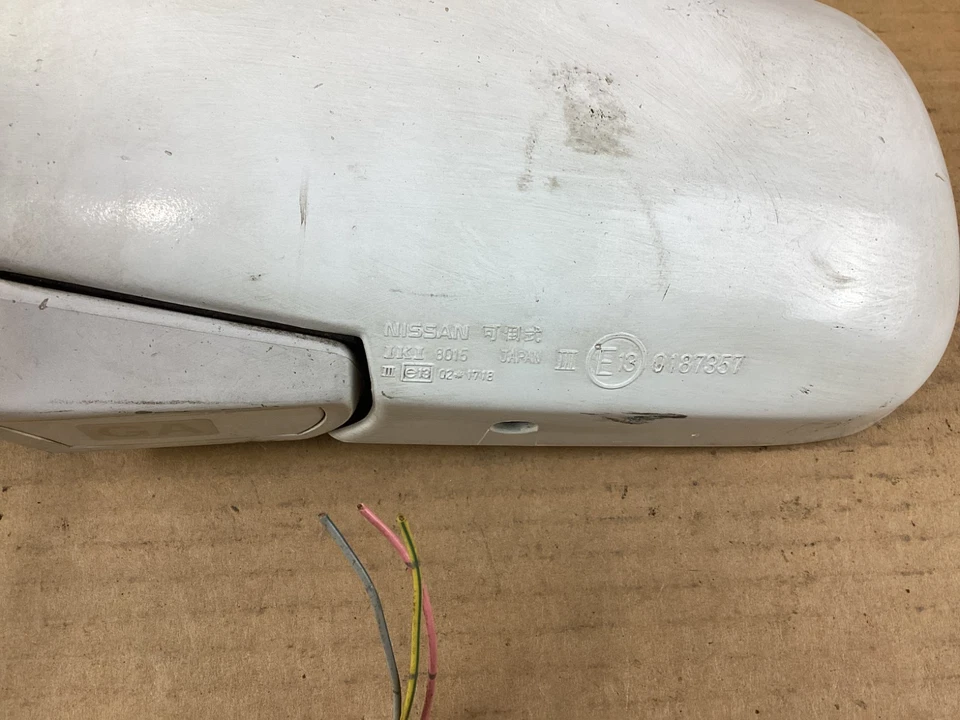 Espejo retrovisor delantero izquierdo del conductor Nissan Máxima 1989-1990 E130187357 OEM Foto 4 de 4