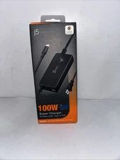 New j5create 100W PD USB-C Super Charger Power Adapter JUP2290