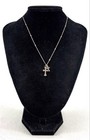 Cross 925 Sterling Silver Chain CZ Necklace 3.2g — photo 1