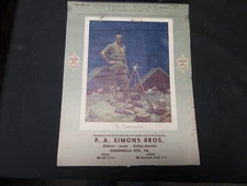 1956 Brown & Bigelow Boy Scout Calendar, Cornwells Hts, Pa. The Scoutmaster  RT1