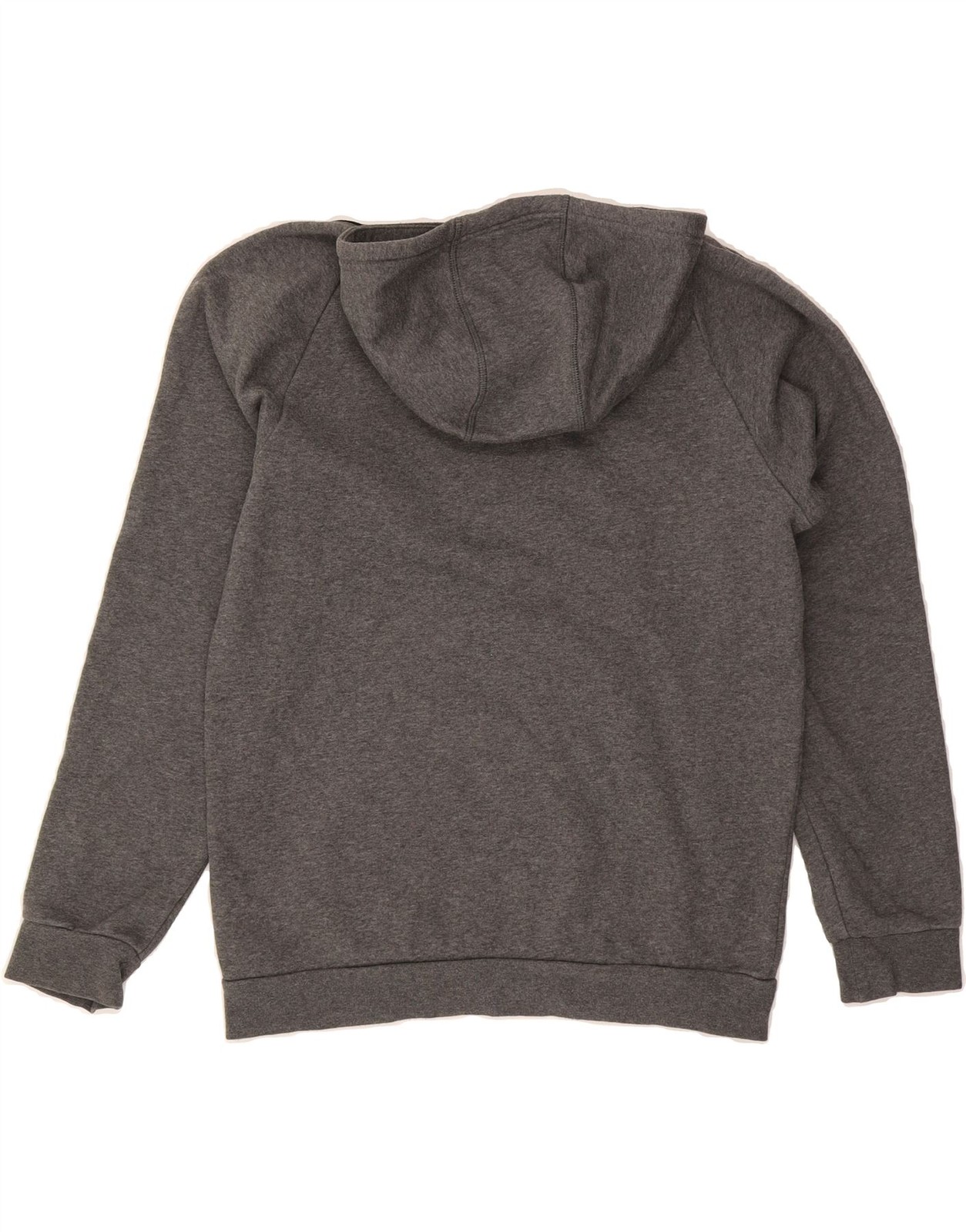 ADIDAS Mens Hoodie Jumper Medium Grey Cotton DG49 thumbnail 2