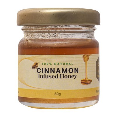 Shiva Organic Cinnamon Honey 50g | Pure Infused Natural Herbal Honey