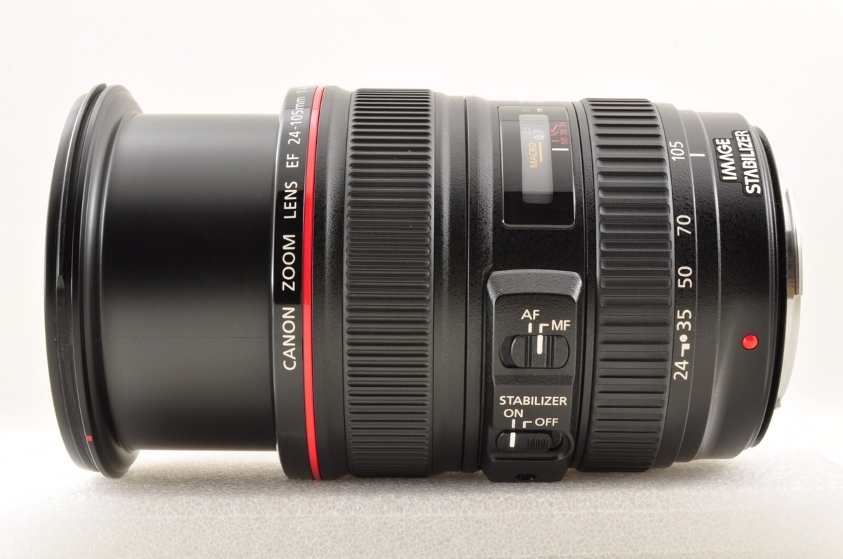 Canon EF 24-105mm f/4 L IS USM ULTRASONIC Zoom Lens w/Hood