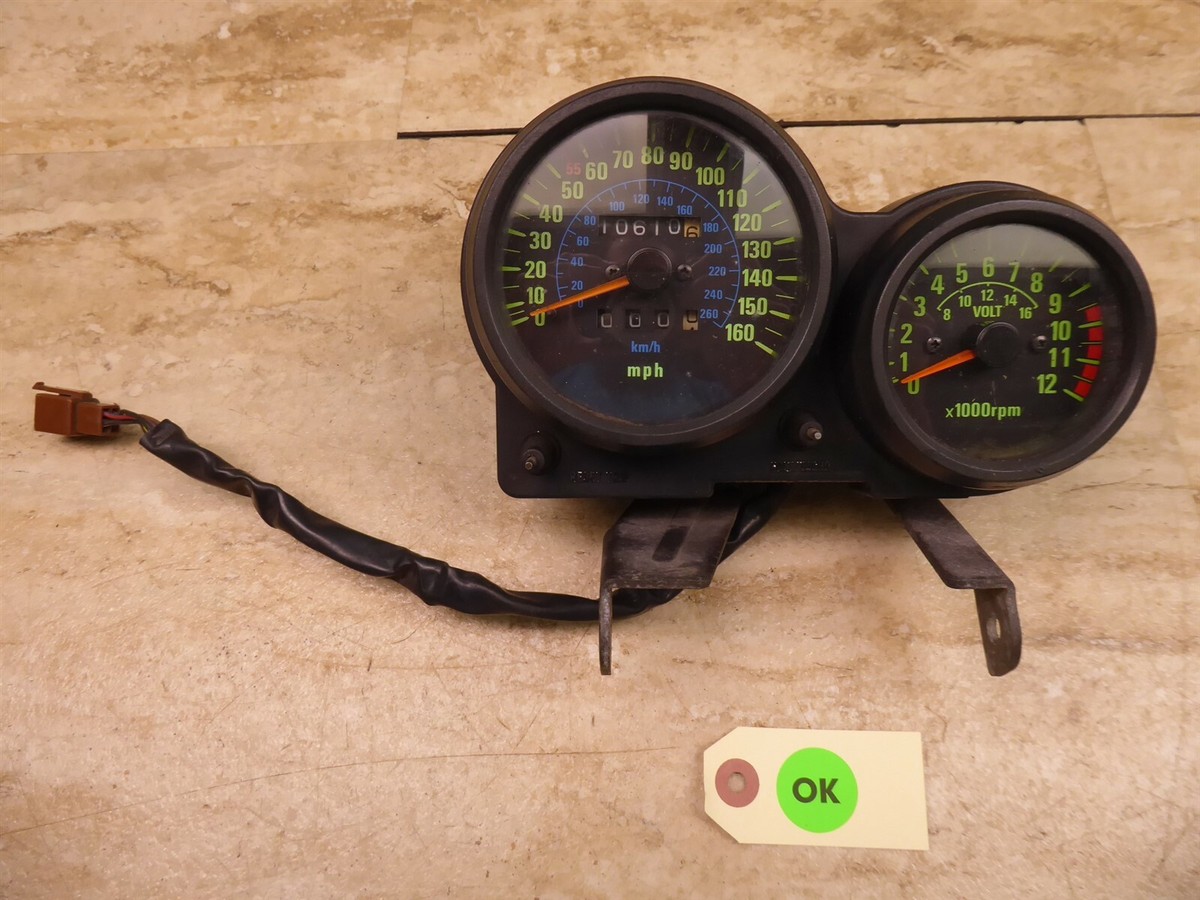1980's Kawasaki ZX750 Ninja OEM Gauge Cluster Speedo Tach