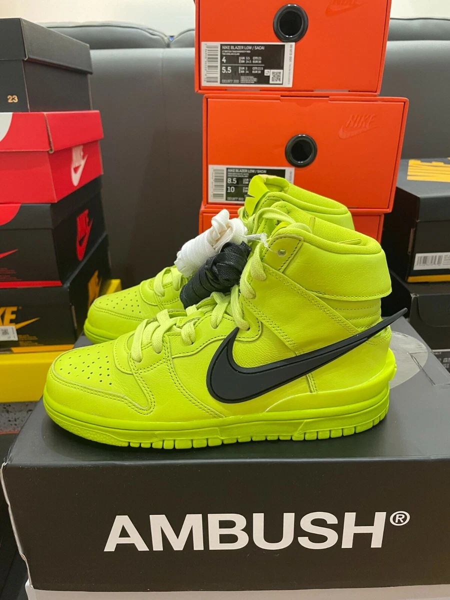 Nike Dunk Hi x Ambush Atomic Green Lime CU7544 300 Men size 8