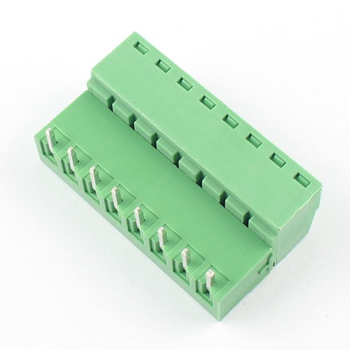 Conector enchufable de bloque terminal de tornillo ángulo recto de 3,5 mm paso 8 pines 10 piezas - Imagen 4 de 7