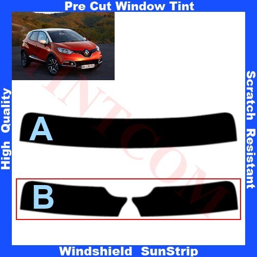 Vorgeschnittene Sonnenleiste für Renault Captur 5-türig 2013-2019 jeder Schirm - Bild 1 von 4