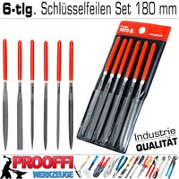 6-Tlg SchlüSselfeilen Nadelfeilen PräZisions Modelbau Metall Feilen Set 180Mm