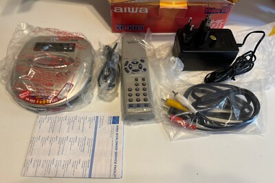 Vintage AIWA XP-KR9 Portable Video CD Player VCD Karaoke NIB Rare