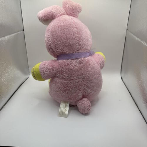 Dan Dee Bunny Rabbit 17" Plush Easter Stuffed Animal Purple Floral Embroidery - Picture 5 of 7
