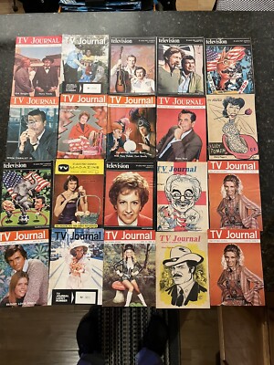 RARE! 1960 S-70s LOT of  20 ~ TV WEEK REGIONAL TV GUIDE MAGAZINES ~~GOOD COVERS!