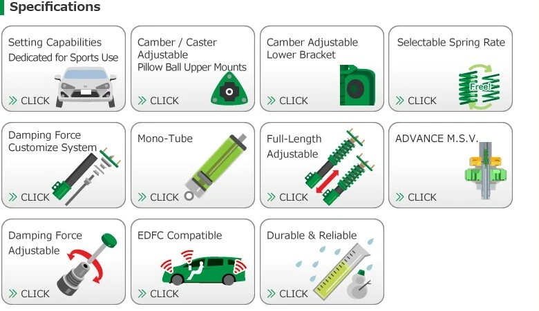 KIT COILOVER AJUSTABLE TEIN VSN52-K1LS4 MONO RACING para NISSAN 200SX S15 Foto 2 de 4