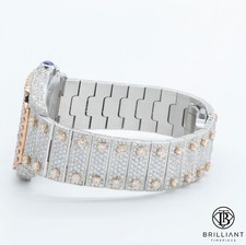 Cartier Santos Large 40mm WSSA0018 Two Tone Iced Out 29.28 CT 5