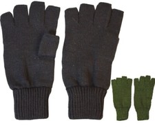 NEW: KombatUK 100% Acrylic Lightweight Winter Fingerless Gloves Mitts Mittens