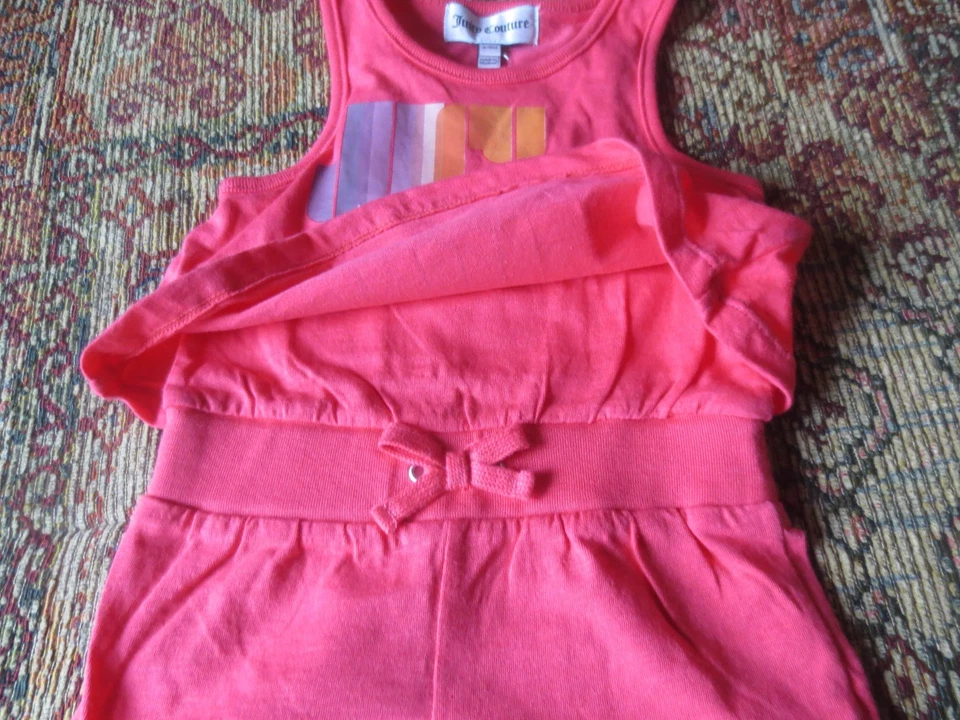 NWT Juicy Couture New Coral romper SZ 3-6M, 18-24M NWT - Image 2 of 4