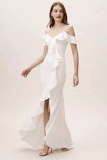 Anthropologie x BHLDN Lafayette Dress Ivory $230 Sz 6