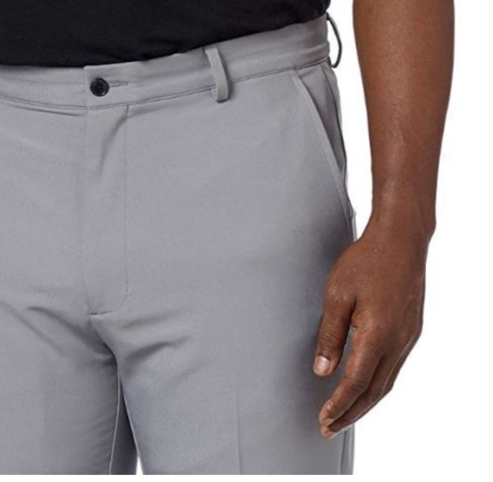 パンツ CLASSIC FIT TROUSERS GRAIGE Haggar mens Big & Tall Eclo Stria Pleat-front Expandable
